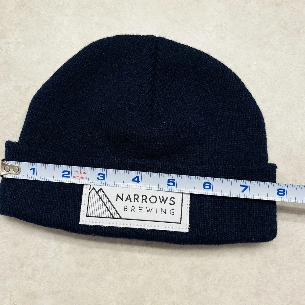 Narrows Brewing Navy Blue Toddler Sized Beanie Hat PNW Tacoma Washington New